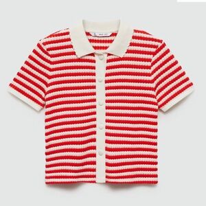 MANGO Combined knitted T-shirt